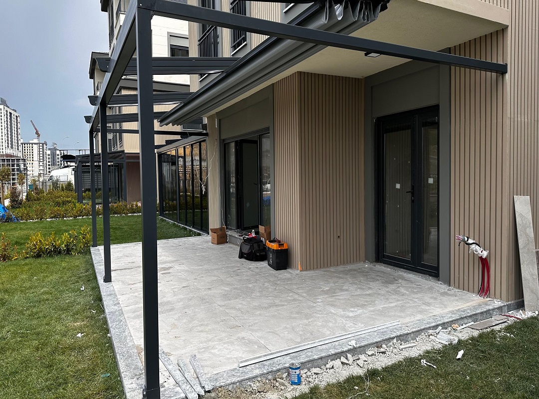 4x4 16 m2 Paket Teslim Pergola Sistemi
